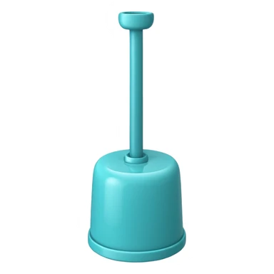 turquoise toilet plunger sticker