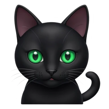 black cat side eyeing camera  sticker