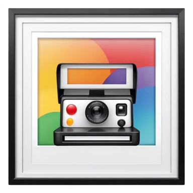 Polaroid photo booth sticker