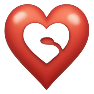 Red heart with the number 85 sticker