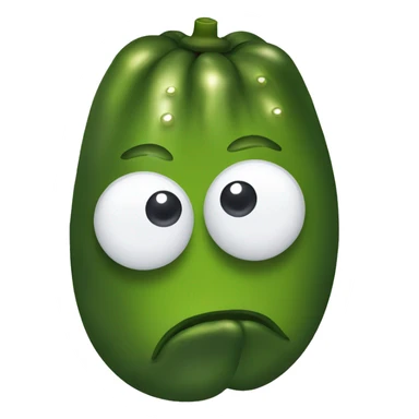 pickle with googly eyes sticker