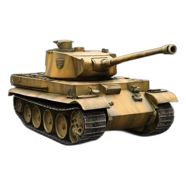 German tiger tank sticker