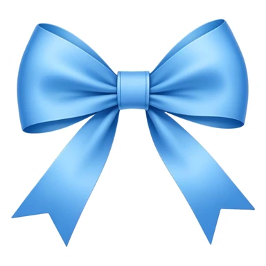 Super ultra-thin and stretched ribbon bow, as narrow as possible, single loop, no extra loops, no fluffy or rounded shapes, only one long and sleek ribbon, delicate, minimalist, NO DOUBLE LOOPS, NO THICKNESS, ONLY A SINGLE SLIM LINE blue sticker