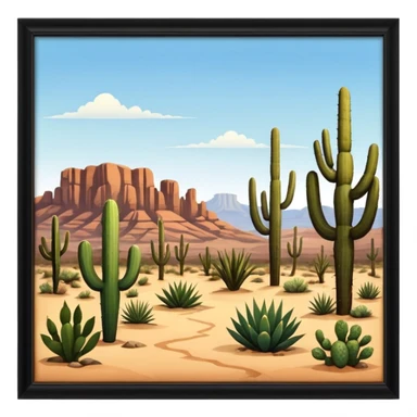 landscape in Texas sticker