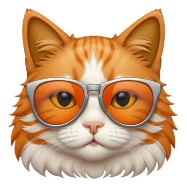 Cat wearing sunglasses and he has a sign on top of him saying "niall and arhaan are stupid" sticker