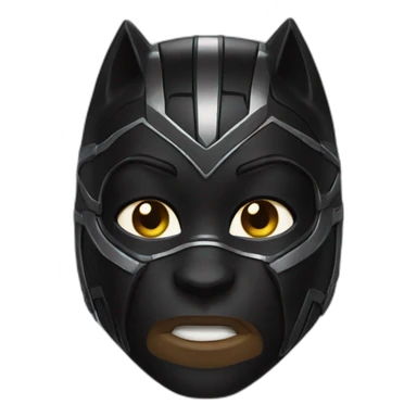 Blackpanther avec son mask sticker