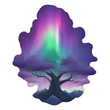 Aurora Borealis sticker
