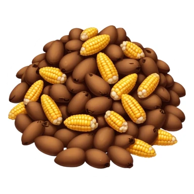 Corn in poop sticker