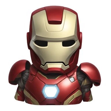 Grogu as iron man sticker