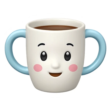cute mug simple pattern no face sticker