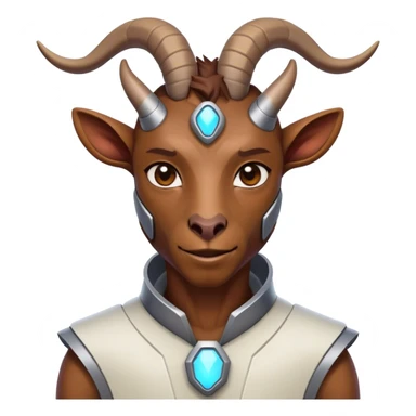 Futuristic Goat(Ram) man 2/3 veiw sticker