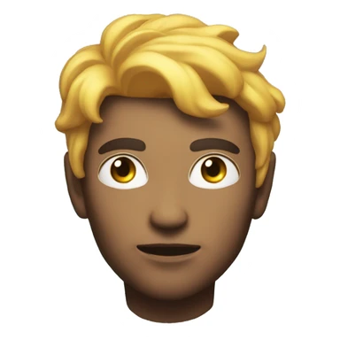 intense glowing male with aura sticker