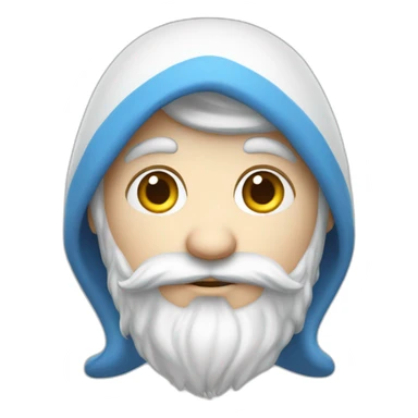 Cute smurf Ukrainian white male sticker