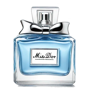 Baby blue Miss dior perfume sticker