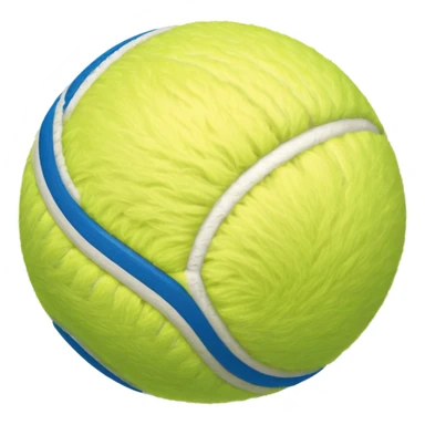 full blue tennis ball sticker