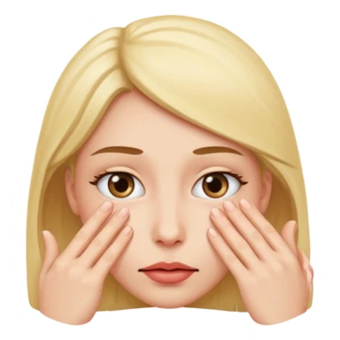 Peeking eyes through fingers sticker