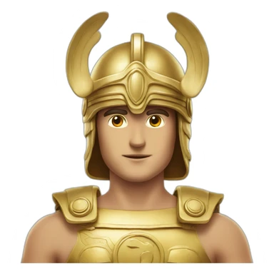 god Hermes mythologic  with helmet wings sticker