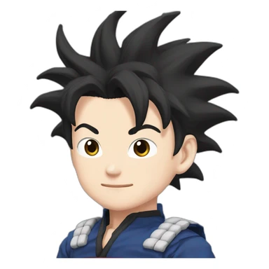Tanjiro câlin goku sticker
