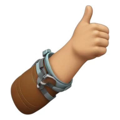 Thumb-up climber sticker