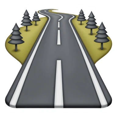 Forked regular road sticker