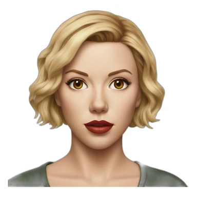 Photorealistic Scarlett Johansson sticker