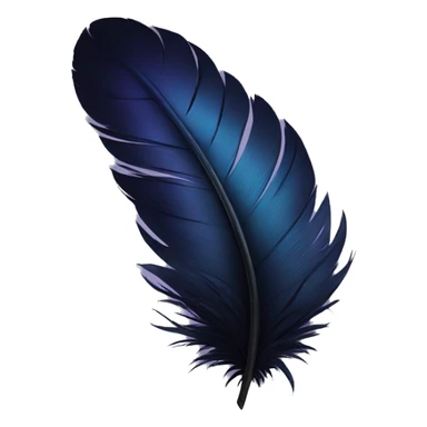raven feather sticker