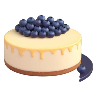 whole cheesecake with blueberries sticker
