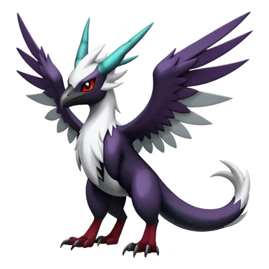 Shiny Dark Silvally-Absol-Noibat-Noivern-Hybrid (Full body) sticker