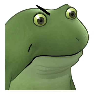 frog is mad sticker