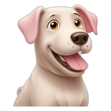 Peppapig dog sticker