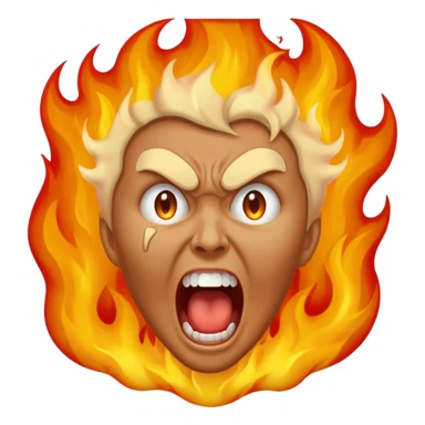 person burning in the pits of hell sticker