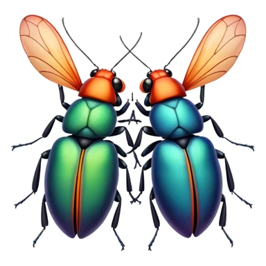 Bugs in love  sticker