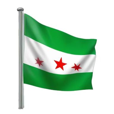 Syria green flag sticker