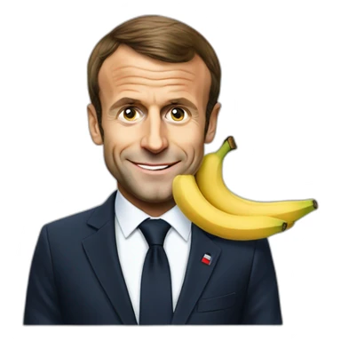 Emmanuel Macron banane sticker