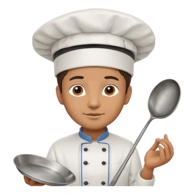chef holding pan sticker