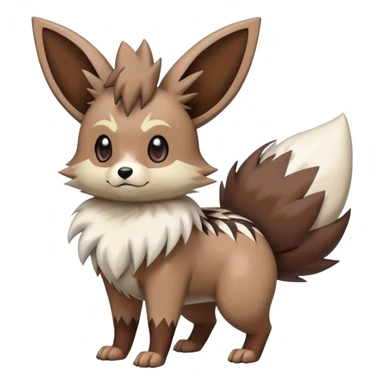  Eevee-Zigzagoon-Furret-Rockruff-Hybrid (Full body) sticker