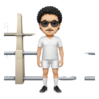 Curly hair short facial hair Washington Bridge Jersey white socks cover up the ankle legs and knees a right arm sleeve on your right arm sticker