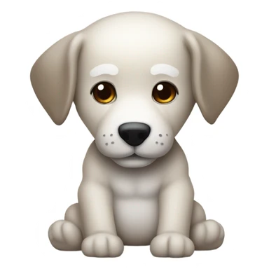 Boneka beruang putih lucu sticker