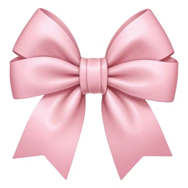 light pink bow on light pink bow sticker