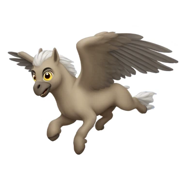 Hippogriff flying sticker