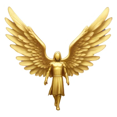 golden wings of the archangel sticker