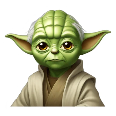 Yoda fait un doit sticker
