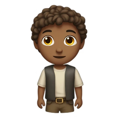 Young John from bible sticker