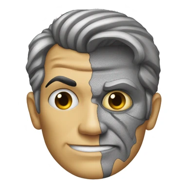 Two-face harvey dent sticker
