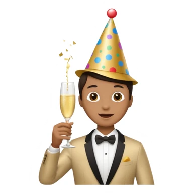 Red Luxe Party sticker