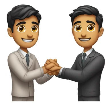 Dhruv rathee joining hands as greeting sticker