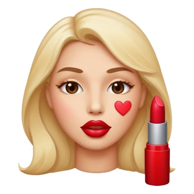 Face in love with many kisses sticker