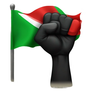 Black Power Fist and Red Black Green Flag  - Juneteenth - Freedom is NOT free ! sticker