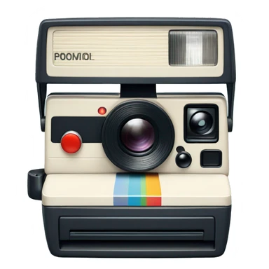 Polaroid Camera pale blue sticker