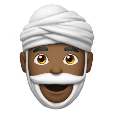 A turban man wearing drip sticker